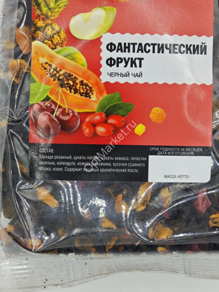Фруктовый чай Фантастический Фрукт листовой рассыпной с фруктами Emir Tea 200 г