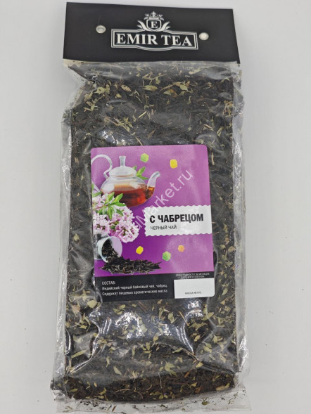 Чай чёрный с чабрецом листовой рассыпной Emir Tea 200 г