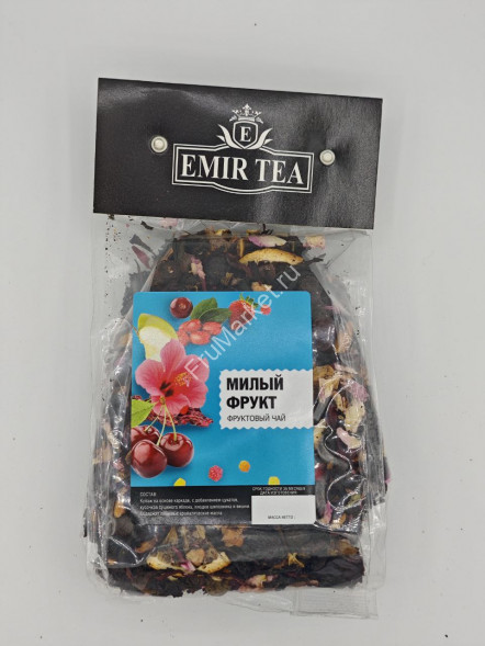 Фруктовый чай Милый Фрукт листовой рассыпной с ягодами и фруктами Emir Tea 200 г
