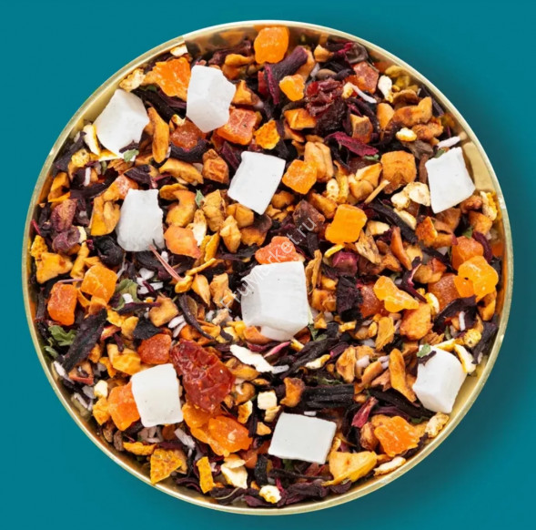 Фруктовый чай Пина Колада листовой рассыпной с ягодами и фруктами Emir Tea 200 г