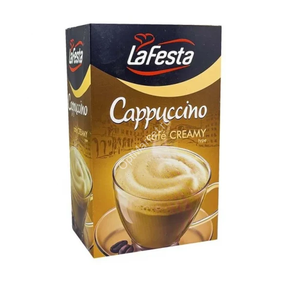 Кофе в пакетиках растворимый Капучино со вкусом сливок Lafesta 125 г