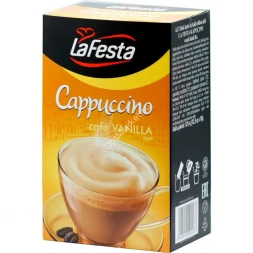 Кофе в пакетиках растворимый Капучино со вкусом ванили Lafesta 125 г