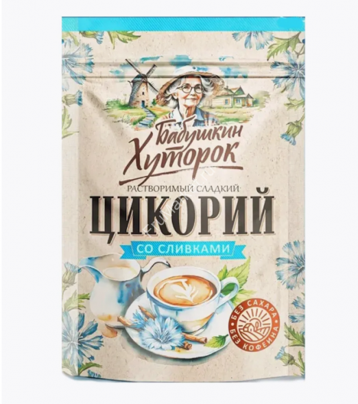Цикорий растворимый натуральный Бабушкин Хуторок со сливками 100 г