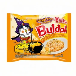 Лапша быстрого приготовления Самянг Hot Chicken Flavor Ramen Quattro Cheese 4 сыра 145 г