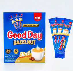 Кофе в пакетиках растворимый 3 в 1 Good Day Hazelnut 480 г