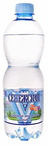 Вода минеральная Сенежская газированная 0,5 л