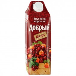 Морс Добрый брусника морошка 1 л