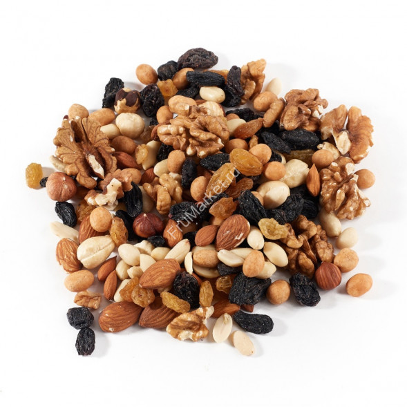 Ореховая смесь (грецкий орех, арахис, фундук, кешью, изюм)
